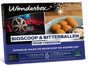 BIOSCOOP & BITTERBALLEN 1 PERSOON € 22,50