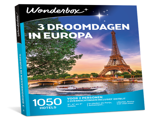 Wonderbox 3 Droomdagen in Europa