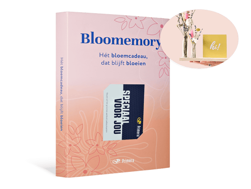 Bloomemory met Speciaal voor jou Primera Keuze Cadeaukaart