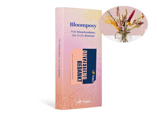 Bloomposy met Ontzettend bedankt Primera Keuze Cadeaukaart