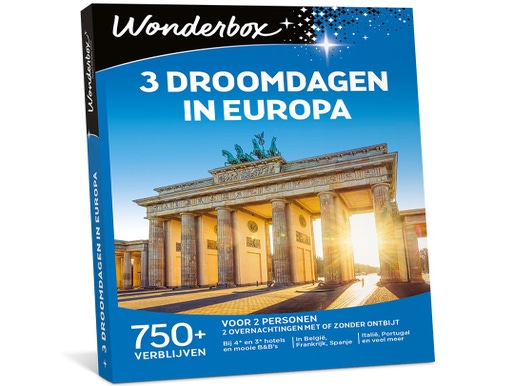 3 Droomdagen in Europa € 199,90